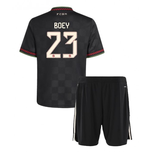 Dětský fotbalový dres Bayern Munich Sacha Boey #23 2025-26 Třetí Krátký Rukáv (+ trenýrky)